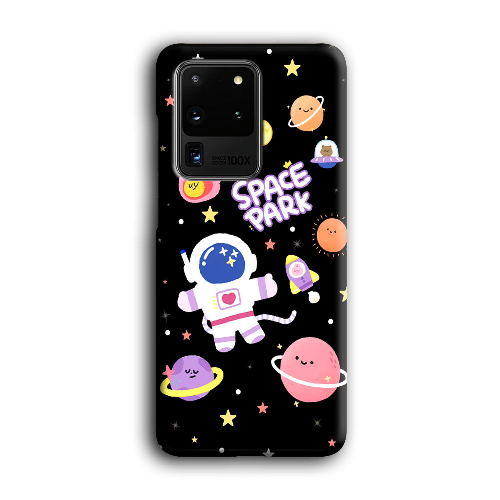 Astronaut Cute on Space Park Samsung Galaxy S20 Ultra Case
