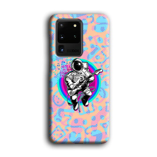 Astronaut Passion in Guitar Samsung Galaxy S20 Ultra 3D Case