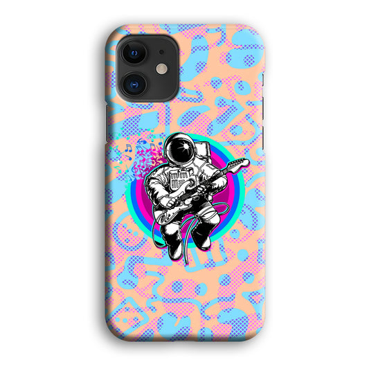 Astronaut Passion in Guitar iPhone 12 3D Case