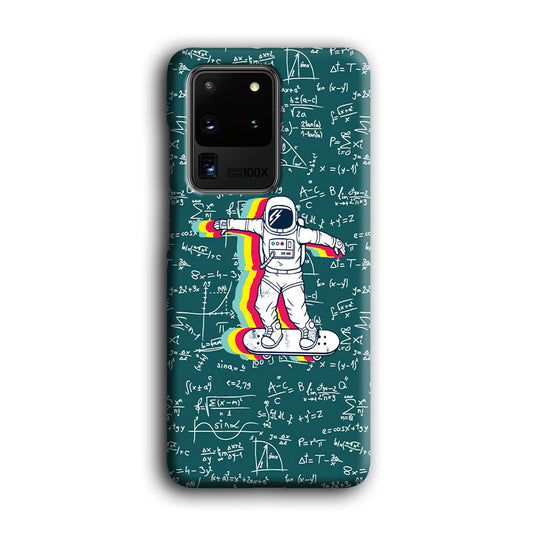 Astronaut Skate in Space Keep it Running Samsung Galaxy S20 Ultra 3D Case