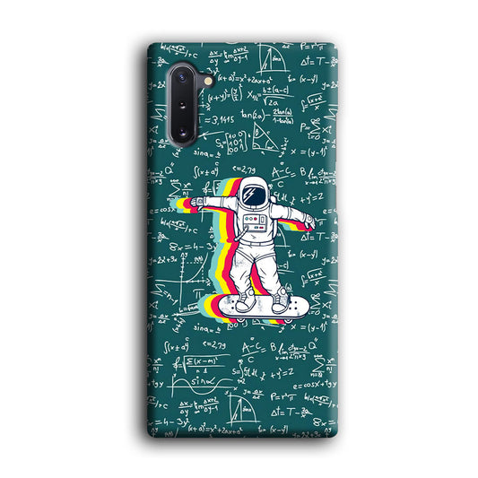 Astronaut Skate in Space Keep it Running Samsung Galaxy Note 10 3D Case
