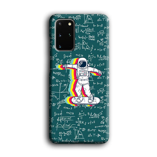 Astronaut Skate in Space Keep it Running Samsung Galaxy S20 Plus 3D Case