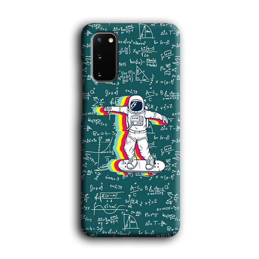 Astronaut Skate in Space Keep it Running Samsung Galaxy S20 3D Case