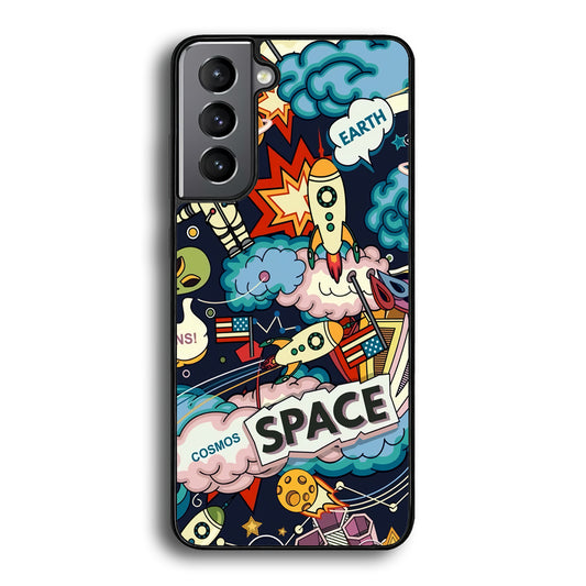 Astronaut Transformation at Space Samsung Galaxy S21 Case