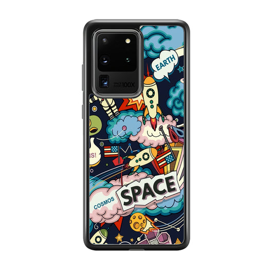 Astronaut Transformation at Space Samsung Galaxy S20 Ultra Case