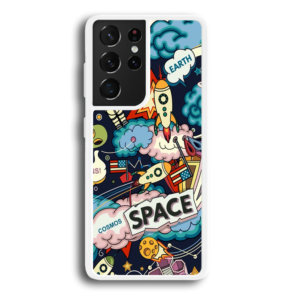 Astronaut Transformation at Space Samsung Galaxy S21 Ultra Case