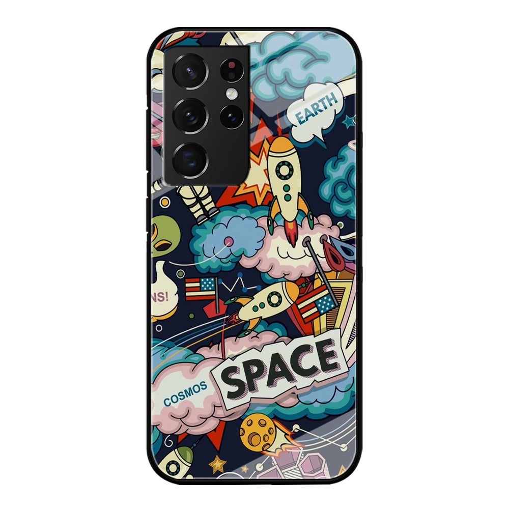Astronaut Transformation at Space Samsung Galaxy S21 Ultra Case