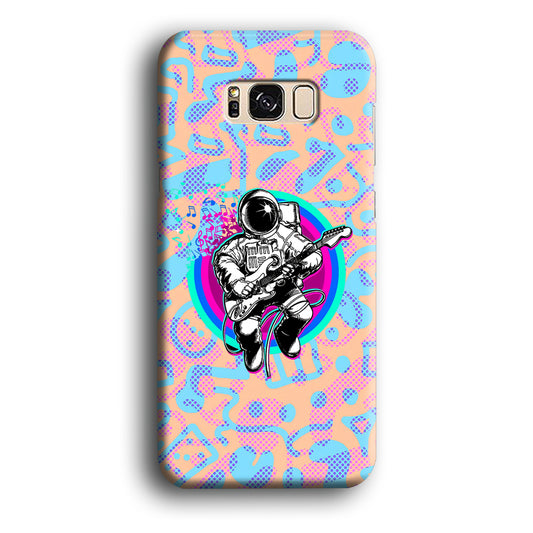 Astronaut Passion in Guitar Samsung Galaxy S8 3D Case