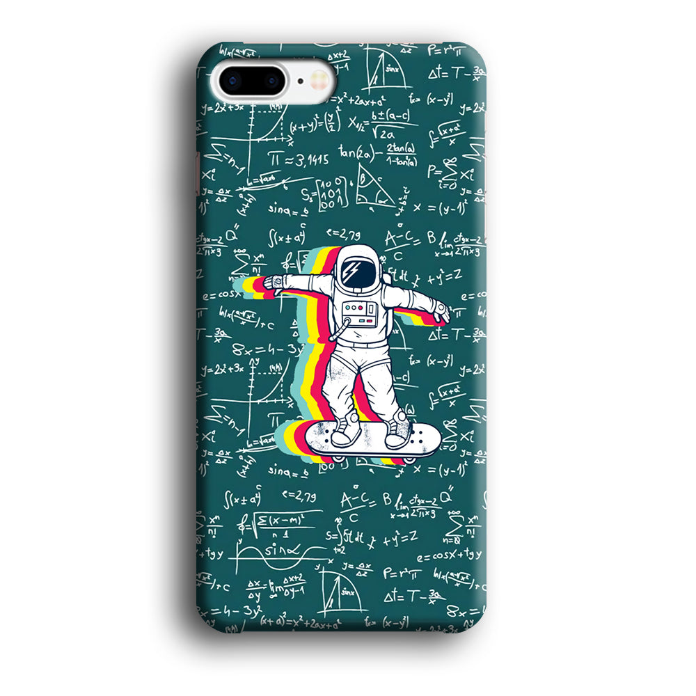 Astronaut Skate in Space Keep it Running iPhone 7 Plus 3D Case