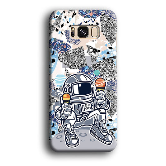 Astronauts Ice Cream Delicious Samsung Galaxy S8 3D Case