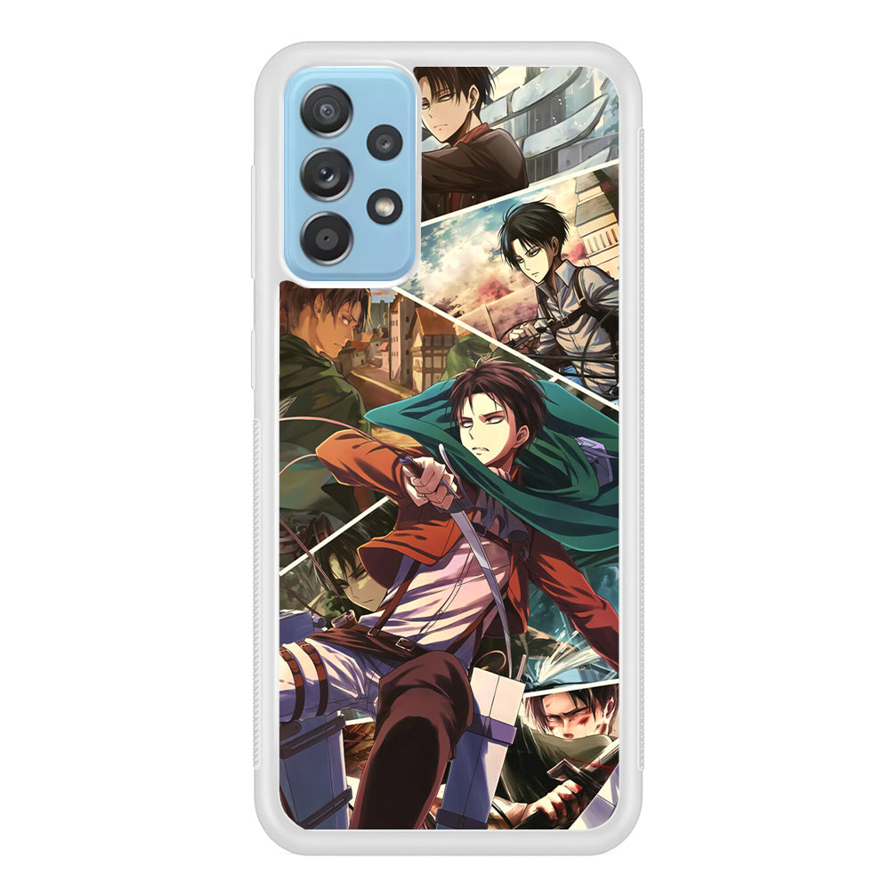 Attack on Titan Collage of Fighter Samsung Galaxy A52 Case
