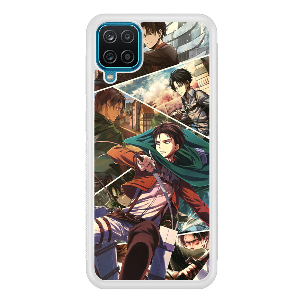 Attack on Titan Collage of Fighter Samsung Galaxy A12 Case