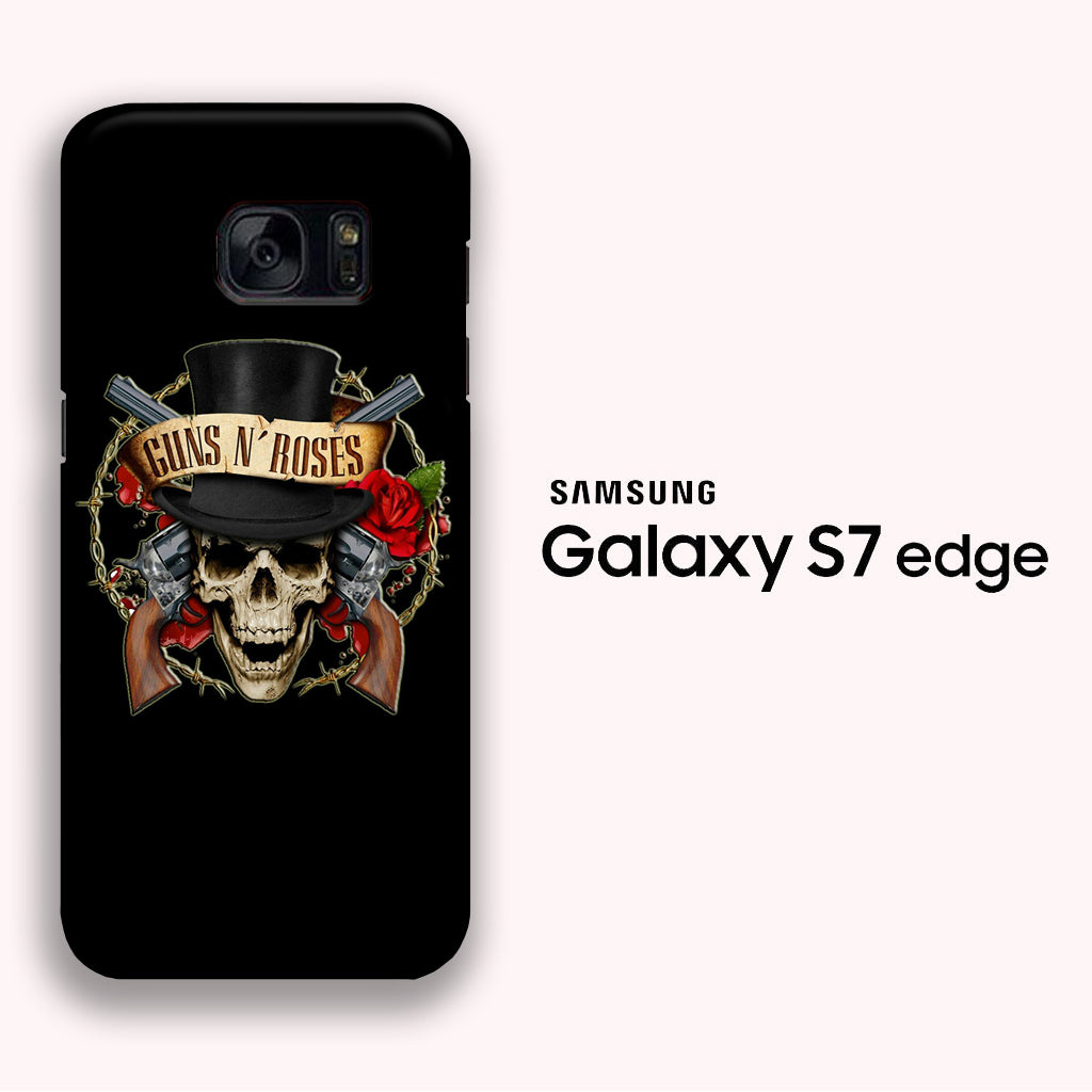 Band GnR Skull Rose Samsung Galaxy S7 Edge 3D Case