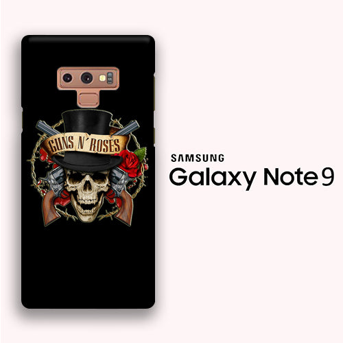 Band GnR Skull Rose Samsung Galaxy Note 9 3D Case