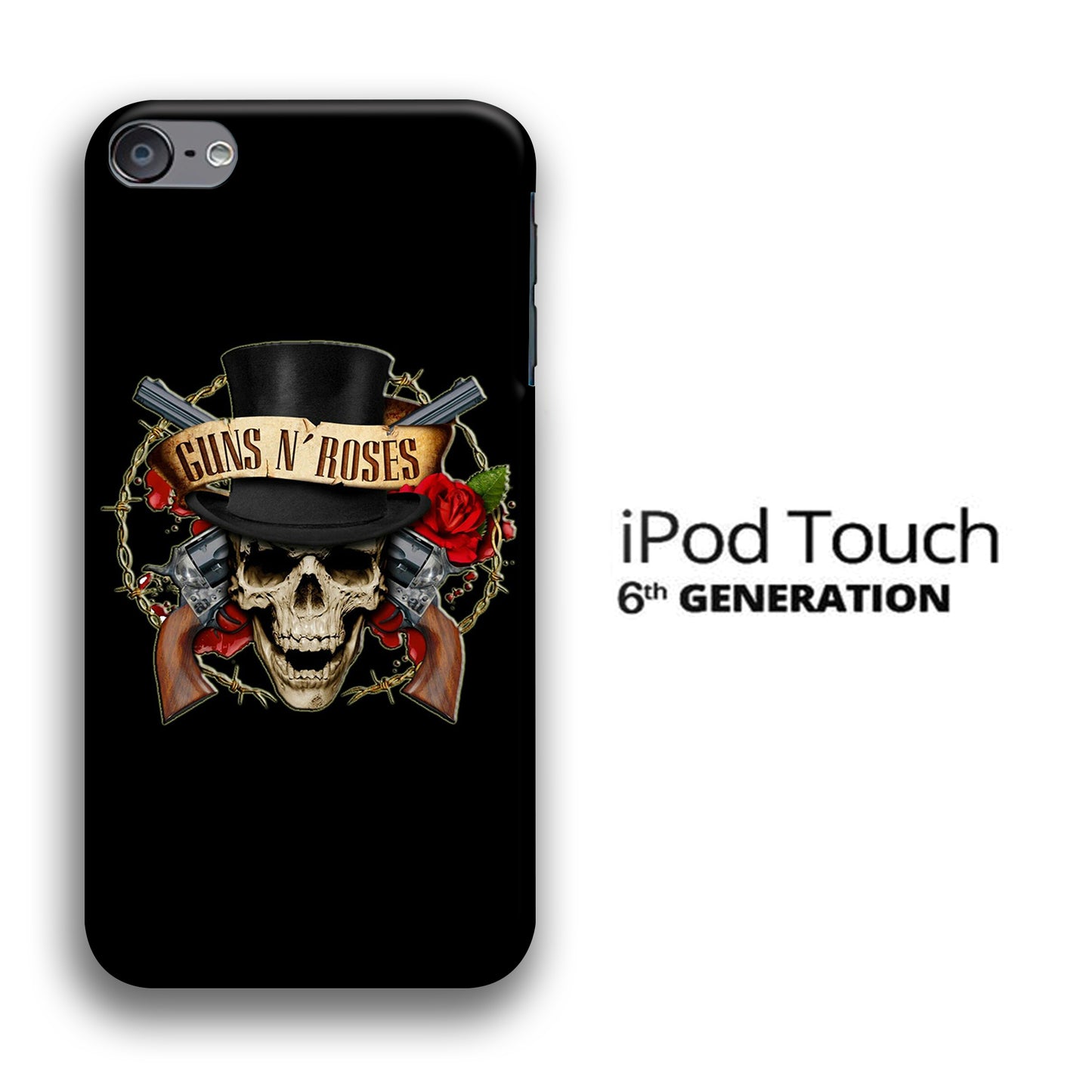 Band GnR Skull Rose iPod Touch 6 3D Case