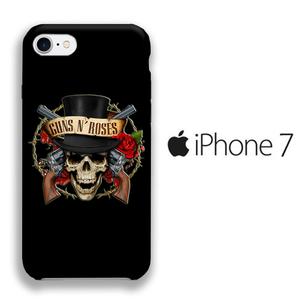 Band GnR Skull Rose iPhone 7 3D Case