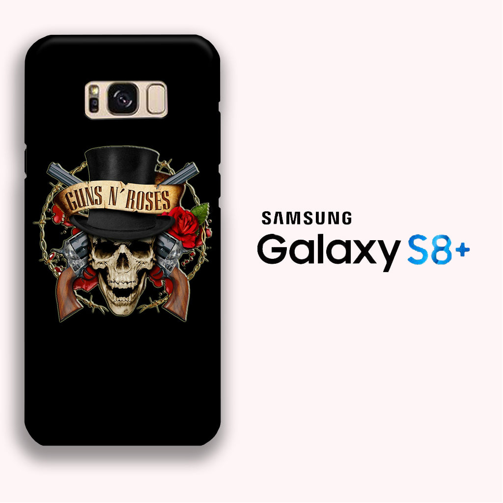 Band GnR Skull Rose Samsung Galaxy S8 Plus 3D Case