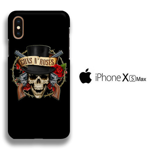 Band GnR Skull Rose iPhone Xs Max 3D Case