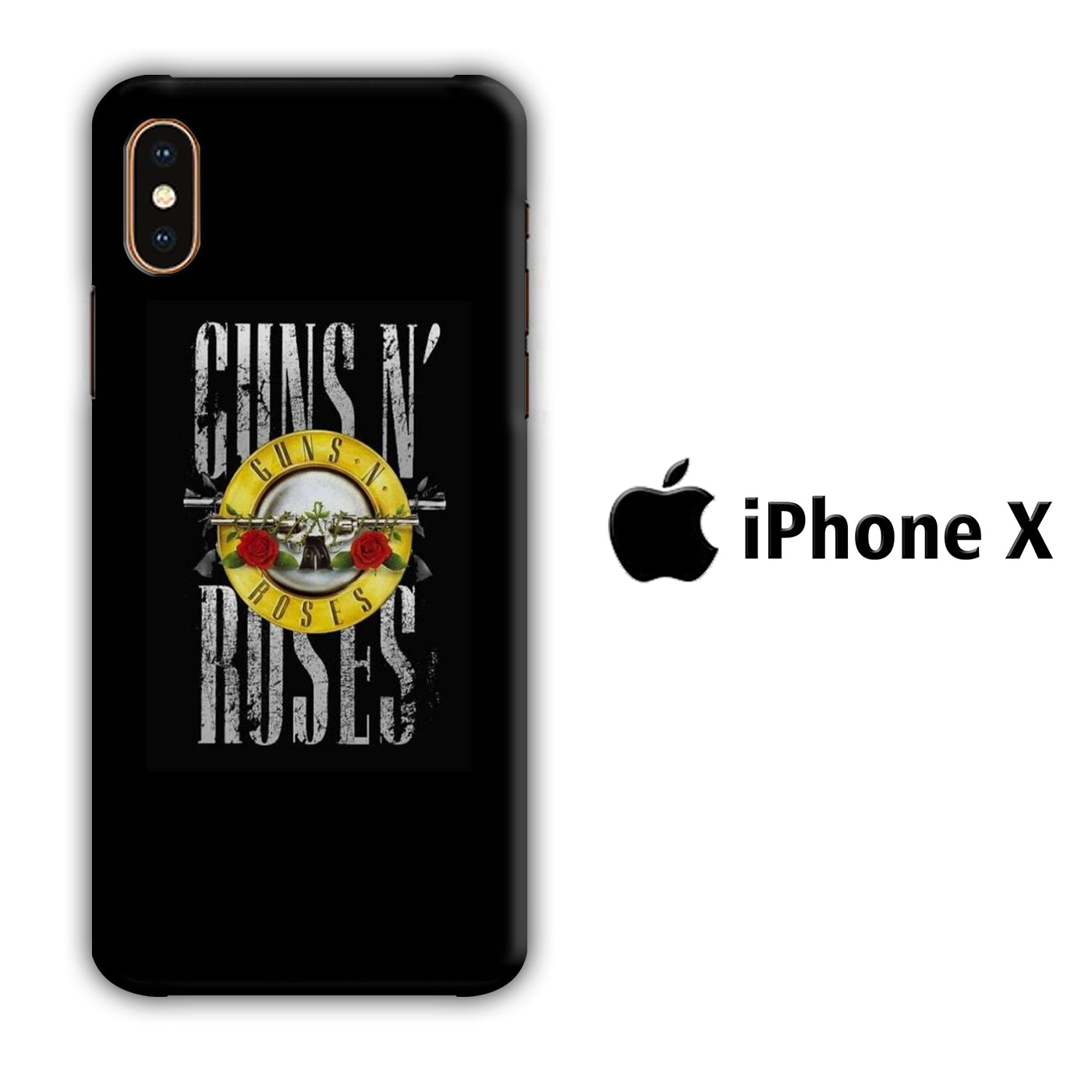Band Guns N Roses 003 iPhone X 3D Case - cleverny