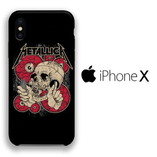 Band Metallica Eye Code iPhone X 3D Case