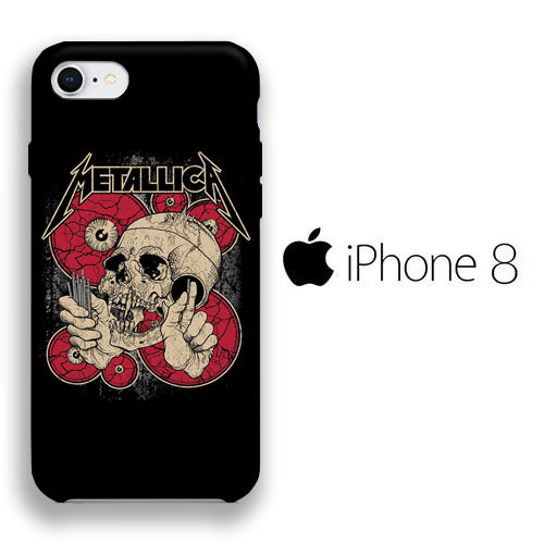 Band Metallica Eye Code iPhone 8 3D Case