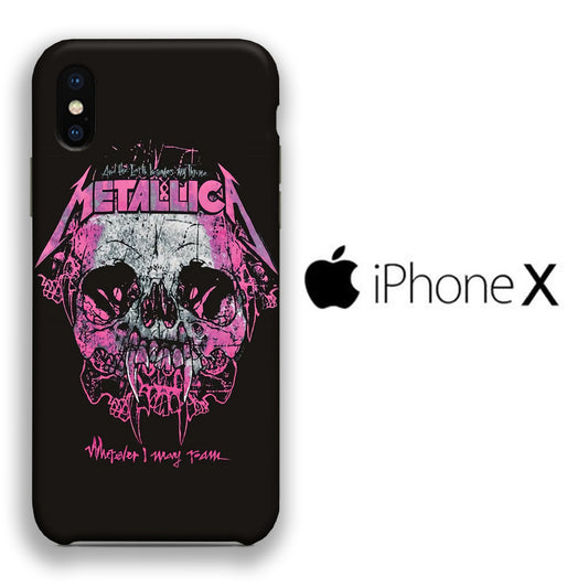 Band Metallica Pink Throne iPhone X 3D Case