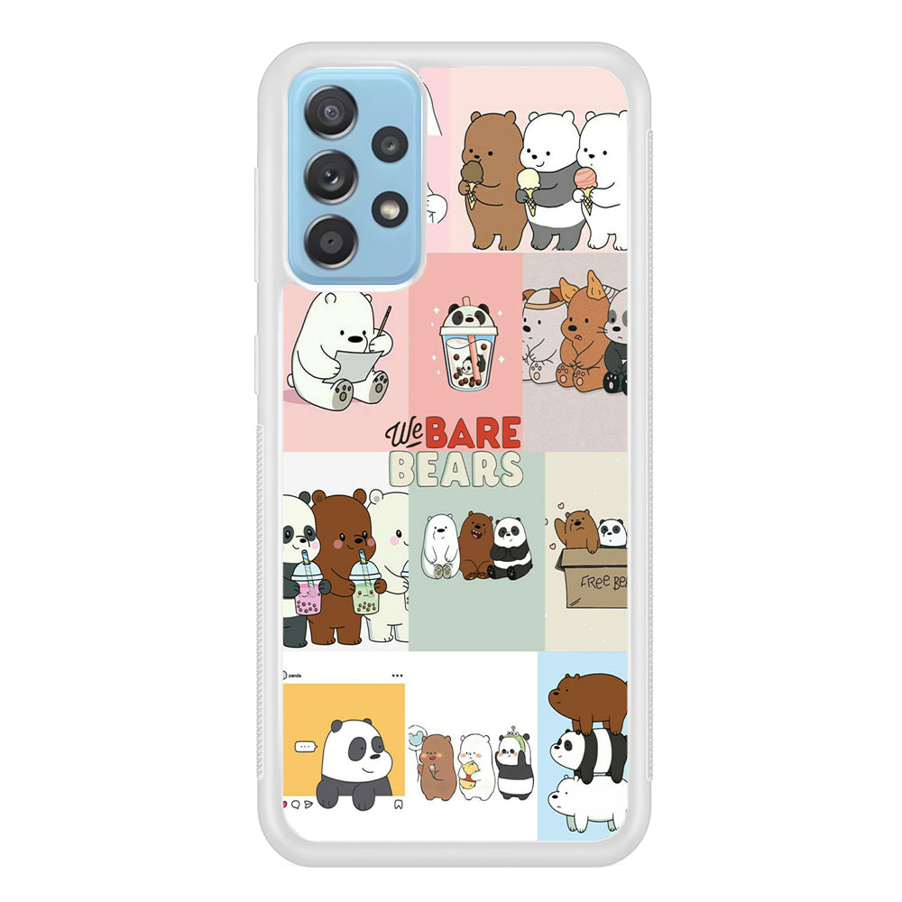Bare Bears Pleasure Take a Moment Samsung Galaxy A72 Case