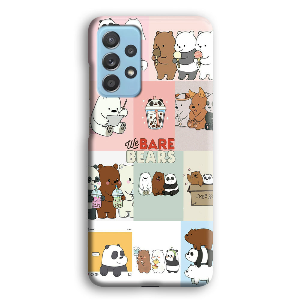 Bare Bears Pleasure Take a Moment Samsung Galaxy A72 Case