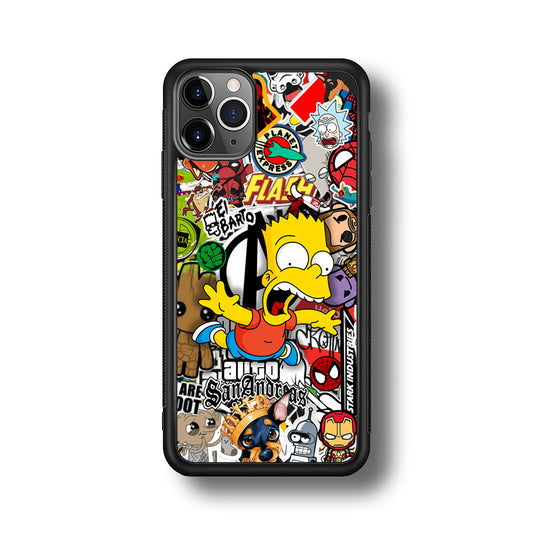 Bart Scream and Jumping iPhone 11 Pro Max Case
