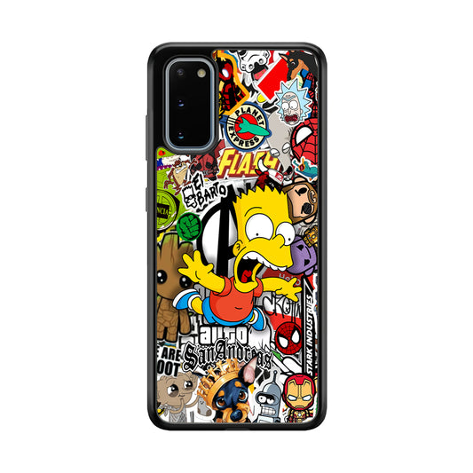 Bart Scream and Jumping Samsung Galaxy S20 Case