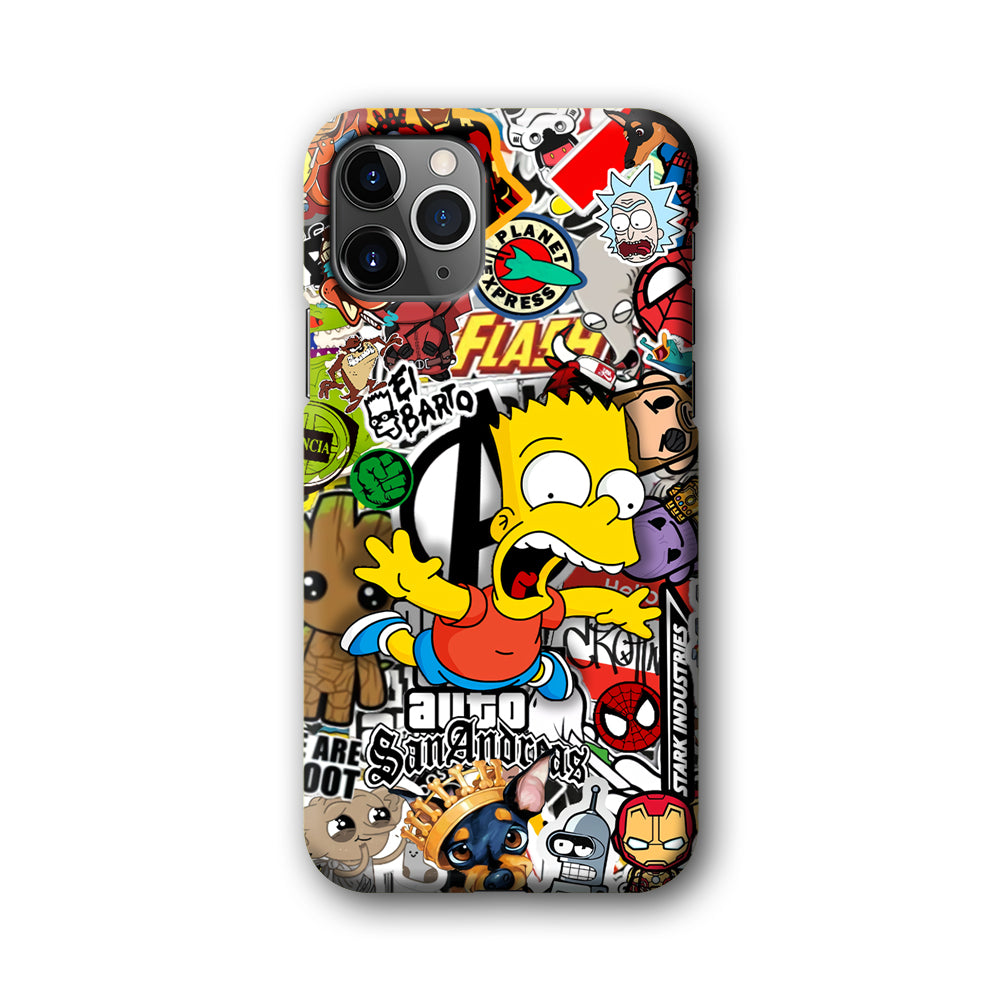 Bart Scream and Jumping iPhone 11 Pro Max Case