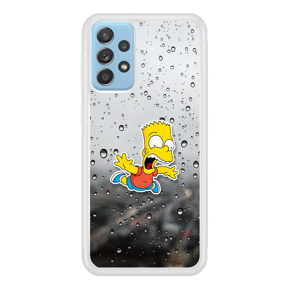 Bart Sticker Fall Scene Samsung Galaxy A52 Case