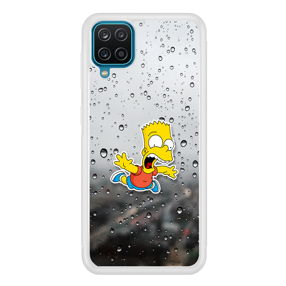 Bart Sticker Fall Scene Samsung Galaxy A12 Case