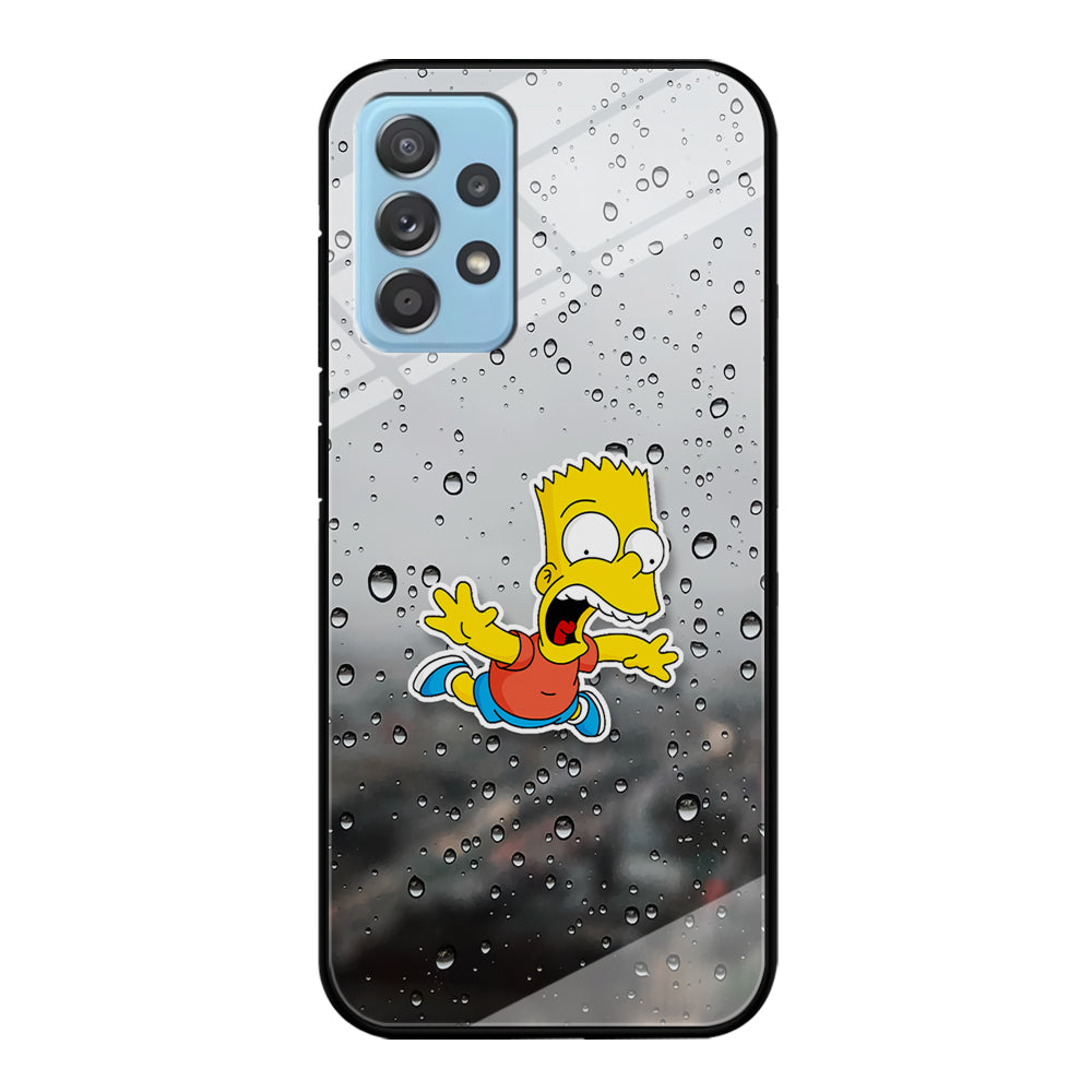 Bart Sticker Fall Scene Samsung Galaxy A52 Case
