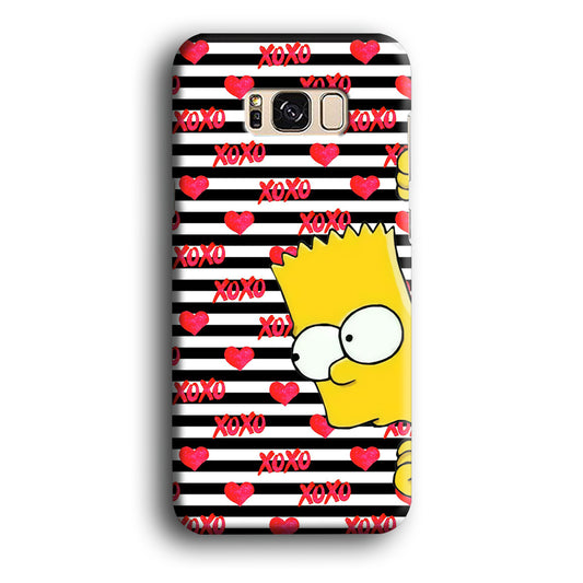 Bart in Xoxo Love Samsung Galaxy S8 3D Case