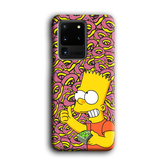 Bart and a Wad of Money Samsung Galaxy S20 Ultra 3D Case