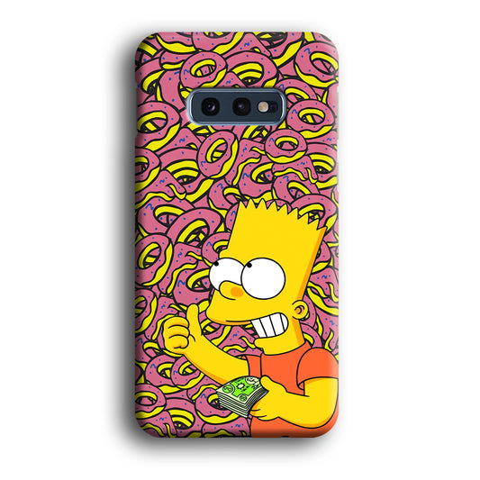 Bart and a Wad of Money Samsung Galaxy S10E 3D Case