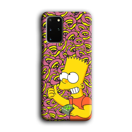 Bart and a Wad of Money Samsung Galaxy S20 Plus 3D Case