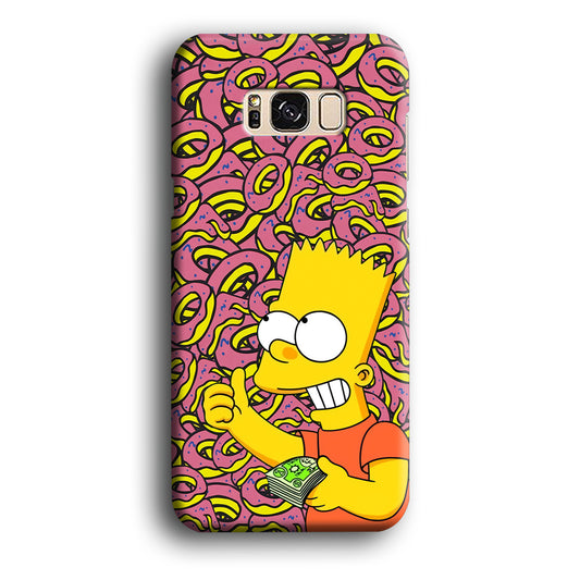 Bart and a Wad of Money Samsung Galaxy S8 3D Case