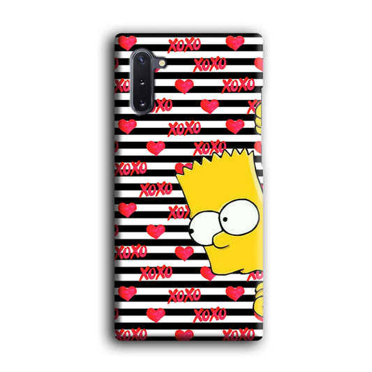 Bart in Xoxo Love Samsung Galaxy Note 10 3D Case