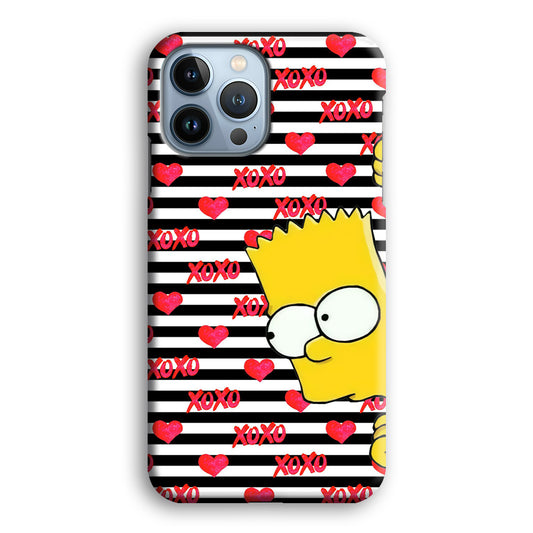 Bart in Xoxo Love iPhone 13 Pro Max 3D Case