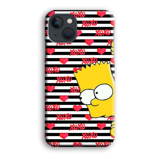 Bart in Xoxo Love iPhone 13 3D Case