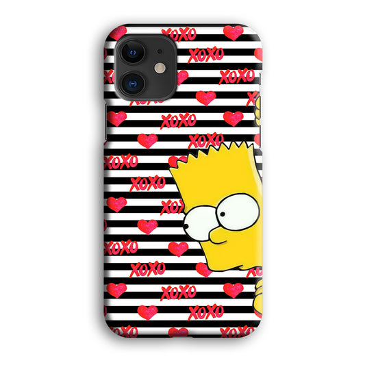 Bart in Xoxo Love iPhone 12 3D Case