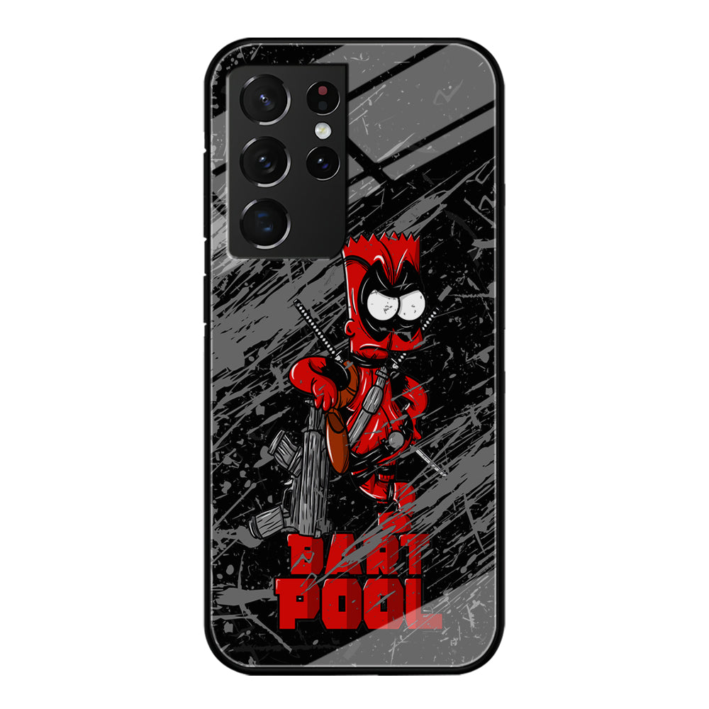 Bart on Deadpool Costum and Habbit Samsung Galaxy S21 Ultra Case