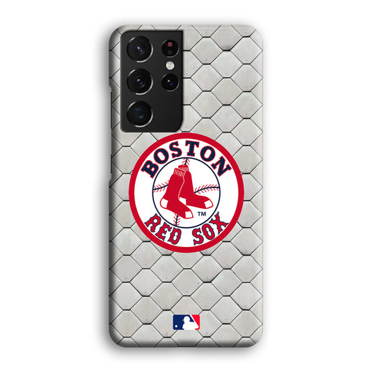 Baseball Boston Red Sox Ring Patern Samsung Galaxy S21 Ultra 3D Case