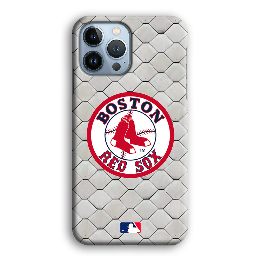 Baseball Boston Red Sox Ring Patern iPhone 13 Pro Max 3D Case