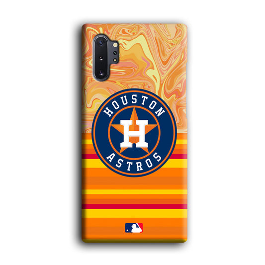 Baseball Houston Astros Oranje Theme Samsung Galaxy Note 10 Plus 3D Case
