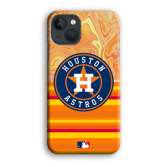 Baseball Houston Astros Oranje Theme iPhone 13 3D Case