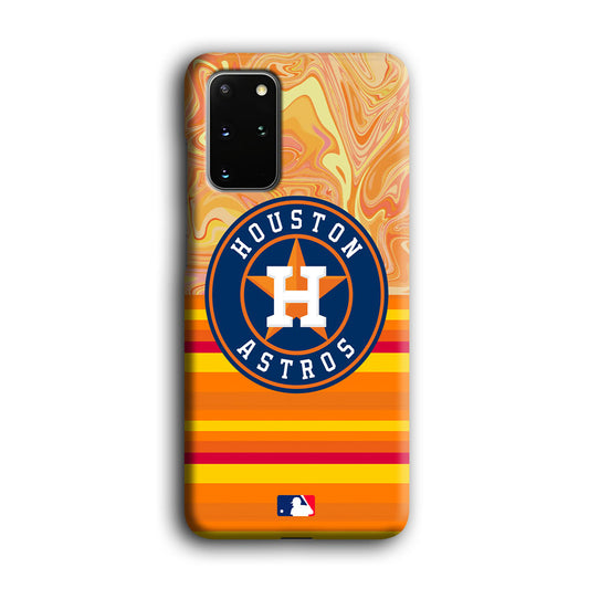 Baseball Houston Astros Oranje Theme Samsung Galaxy S20 Plus 3D Case