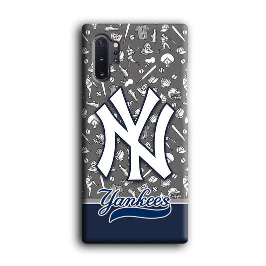 Baseball New York Yankees Platinum Samsung Galaxy Note 10 Plus 3D Case